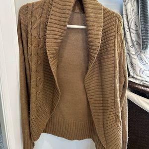 Brown knit sweater